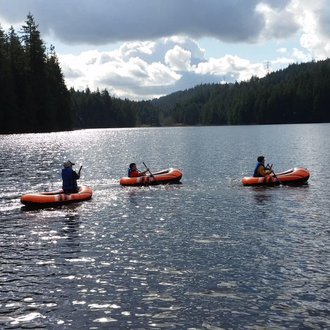 Kids kayaking