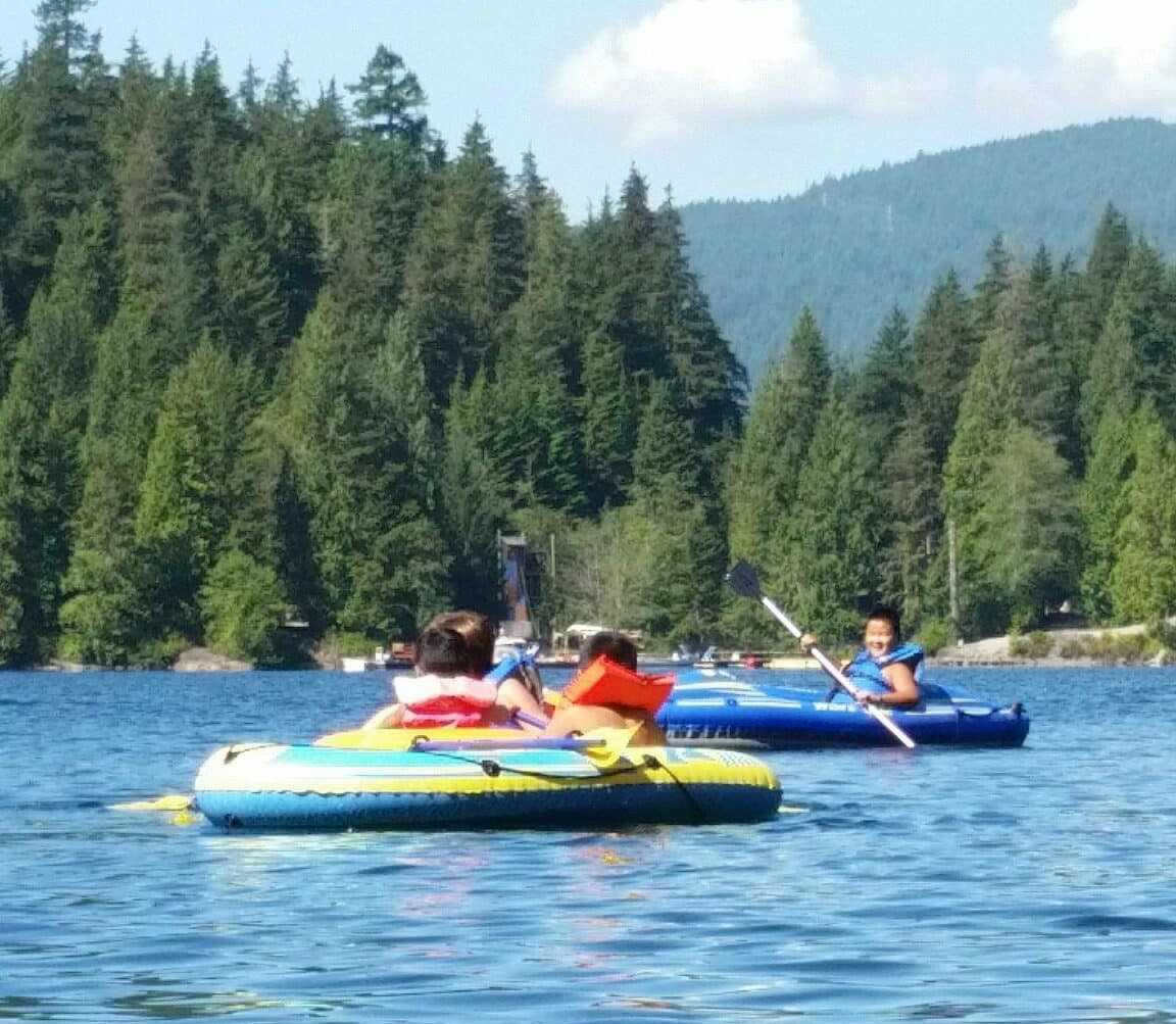 Kids kayaking